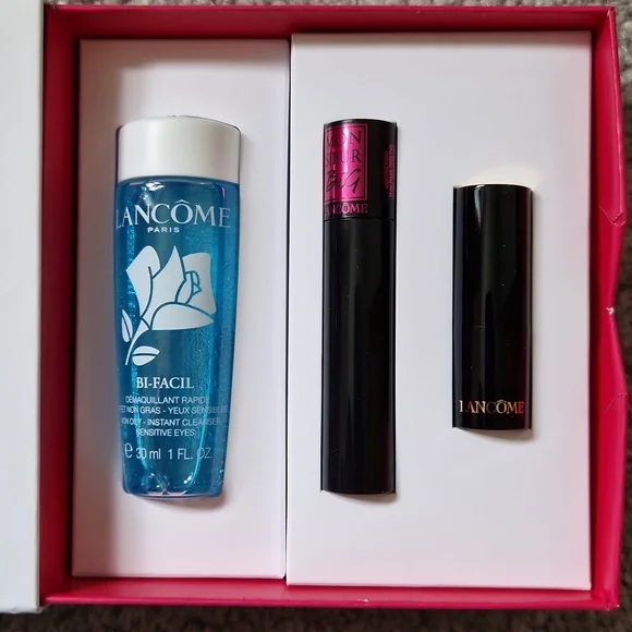 Lancome New, unused gift set. Bi-facil 30ml, Monsieur Big Mascara, Lipstick - Picture 2 of 5